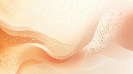 Fototapete - abstract background with soft ecru tones dotted design and eggshell paper texture