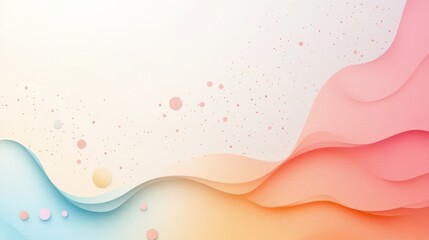 Fototapete - abstract background with soft ecru tones dotted design and eggshell paper texture