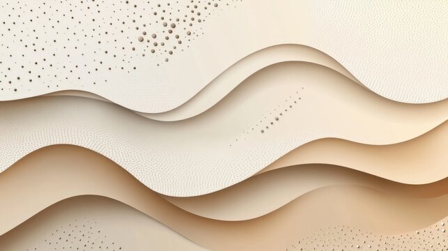 abstract background with soft ecru tones dotted design and eggshell paper texture