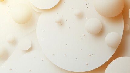 Fototapete - abstract background with soft ecru tones dotted design and eggshell paper texture