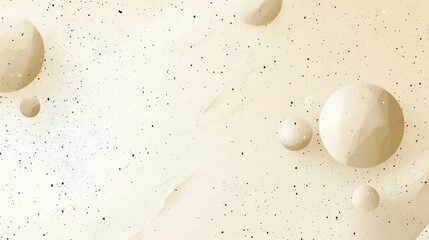 Fototapete - abstract background with soft ecru tones dotted design and eggshell paper texture