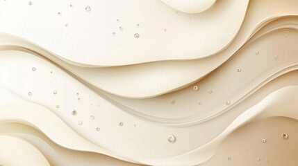 Fototapete - abstract background with soft ecru tones dotted design and eggshell paper texture