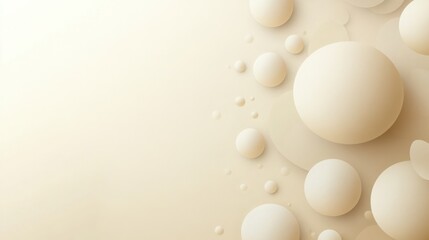 Fototapete - abstract background with soft ecru tones dotted design and eggshell paper texture