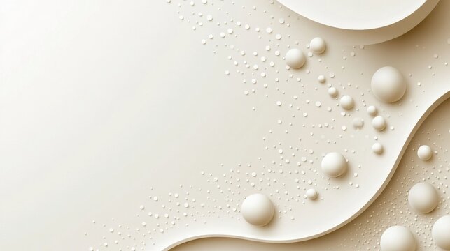 abstract background with soft ecru tones dotted design and eggshell paper texture
