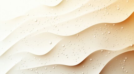 Fototapete - abstract background with soft ecru tones dotted design and eggshell paper texture