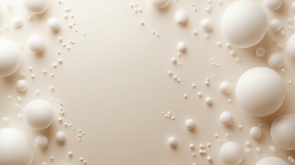 Fototapete - abstract background with soft ecru tones dotted design and eggshell paper texture