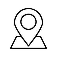 Poster - Map location pin icon vector illustration for gps navigation and destination pointer design element