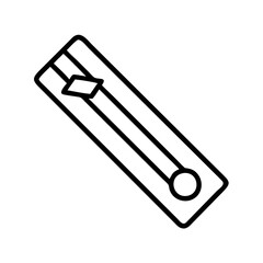 Poster - Download free vector graphic of a slide ruler tool for measurement and engineering design tasks