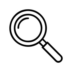 Poster - Magnifying glass icon vector search find zoom in explore look for investigation tool symbol graphic