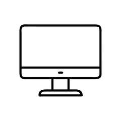Poster - Computer monitor icon vector illustration for desktop pc screen display technology design element
