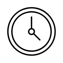 Poster - Find time icon vector illustration of analog clock time management and schedule concept design