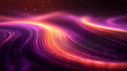 Poster - Glowing round illuminated lines with motion blur represent futuristic speed connectivity and infinite energy in a 360-degree panoramic view symbolizing seamless technology and limitless flow

