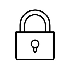 Poster - Padlock security icon vector illustration of lock protection privacy safety access element secure symbol