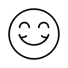 Poster - Find simple happy face emoji icon vector illustration for social media and designs use