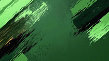 Poster - Green abstract background with geometric scratches and textured lines evokes energy motion and modernity a sleek grunge pattern with shiny dark green hues for dynamic and edgy visual themes

