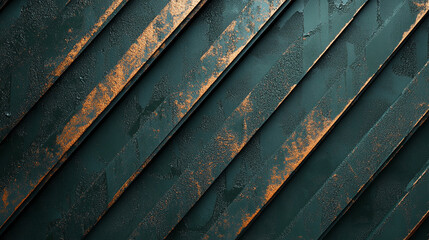 Poster - Green abstract background with geometric scratches and textured lines evokes energy motion and modernity a sleek grunge pattern with shiny dark green hues for dynamic and edgy visual themes

