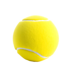 Fototapete - Tennis Ball Close-up, Sport Equipment Render. Fuzzy Yellow Sphere, Isolated Object. Ideal For Fitness Designs. Sports Imagery Is Great.