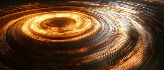 Poster - An abstract visualization depicting swirling patterns and glowing elements, representing the dynamic forces of nature and energy. A mesmerizing view of motion and light.
