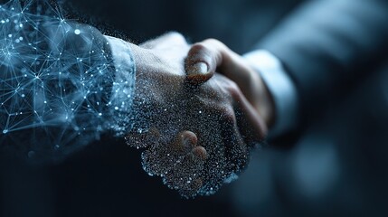 Poster - Digital Handshake Representing Virtual Connection and Collaboration