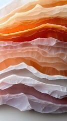 Poster - Abstract Layered Texture with Pastel Waves