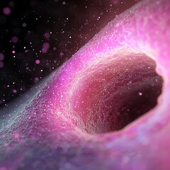 Poster - Abstract Pink and Violet Cell Membrane Pattern