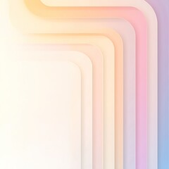 Poster - Pastel Concentric Squares Abstract Background