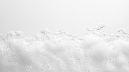 Poster - White Foam Texture Background Clean Bubbles Lather Soft Airy Light Elegant Smooth Creamy Wash Pure Hygiene Fresh  Cleanliness  Background Image spa   