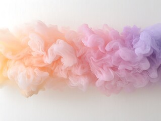 Poster - Pastel Ink Diffusion Pattern on White Background