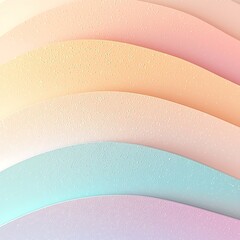 Poster - Elegant Pastel Cut Paper Layers in Circular Forms