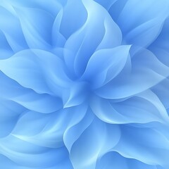 Poster - Abstract light-blue floral design