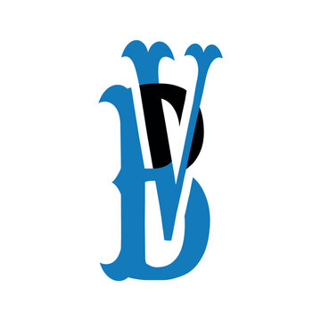 Letter BV vector Logo Design.