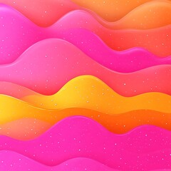 Poster - Abstract wavy layered pattern with vibrant colors and sparkling texture
