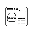 © Icon Factory - Food Website icon vector stock illustration
