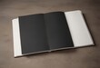 © Prayad - Open vertical photo album mockup, blank pages ready for design ,  retro,  insert