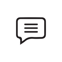 Poster - comment icon speech bubble symbol chat message icons. mobile, presentation, and logo design. vector 