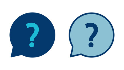 Poster - Question Icon vector isolated on white background. Question mark sign. help icon. Faq