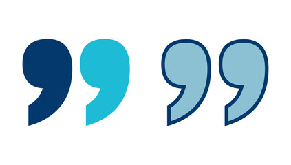 Poster - Quote icon vector isolated on white background. Quote sign icon. Quotation mark symbol.
