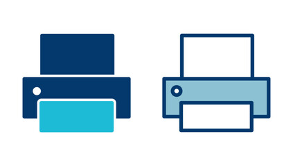 Fototapete - Printer icon vector isolated on white background. print icon. Fax vector icon.