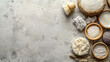 © Photo Graphic Stock - Natural skincare products on textured background with copy space