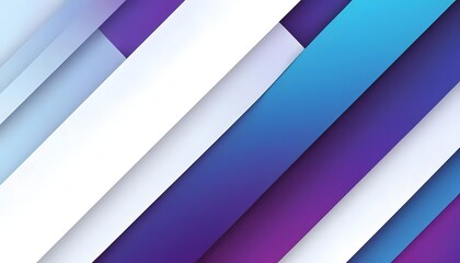 Poster - A vibrant symphony of diagonal stripes in cool blues and purples, creating a dynamic and modern abstract design with subtle shading and soft color transitions.
