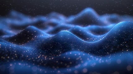 Wall Mural - fast blue line, fast light motion, long exposure modern lines,