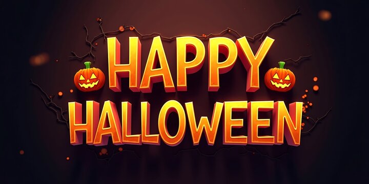 Halloween typography background