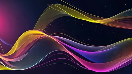 Poster - vibrant abstract background colorful waves in dynamic motion, energy, and light creating creative de