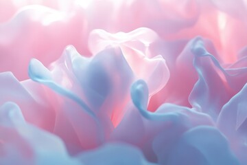 Poster - Soft Pink and Blue Fabric Texture Background