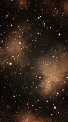 Aufkleber - Subtle copper and soft beige sparkles blending seamlessly on a dark, textured backdrop in an elegant celestial design.