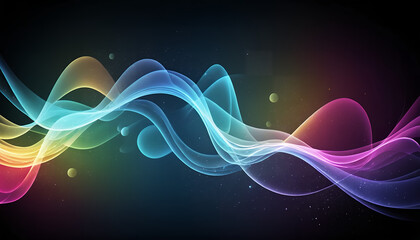Poster - Abstract Colorful Wave Background Dynamic Vibrant and Energetic Design for Websites Presentations and Digital Marketing