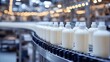 © Qazi - Production line of shampoo bottles in a modern facility, showcasing efficiency in beauty product manufacturing
