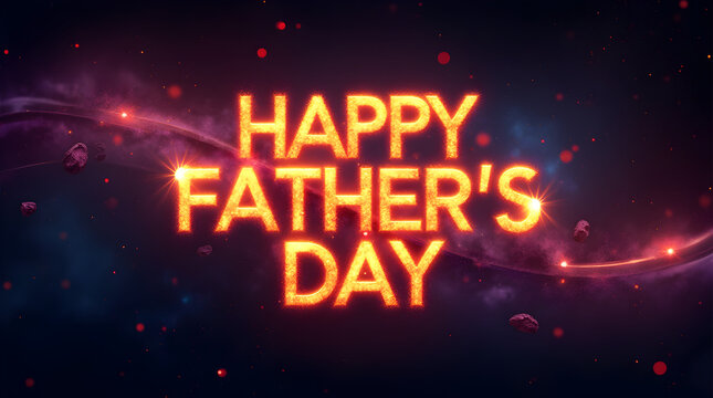 Happy Fathers Day Text Letter Typography Calligraphy Word, Photo Illustration Image Picture Wallpaper Backgrounds 