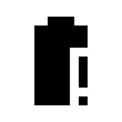 Poster - illustration of a black rectangle with a smaller white rectangle next to it on a white background im