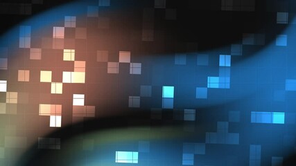 Poster - Abstract Colorful Geometric Shapes with Soft Lighting and Smooth Gradients in Background